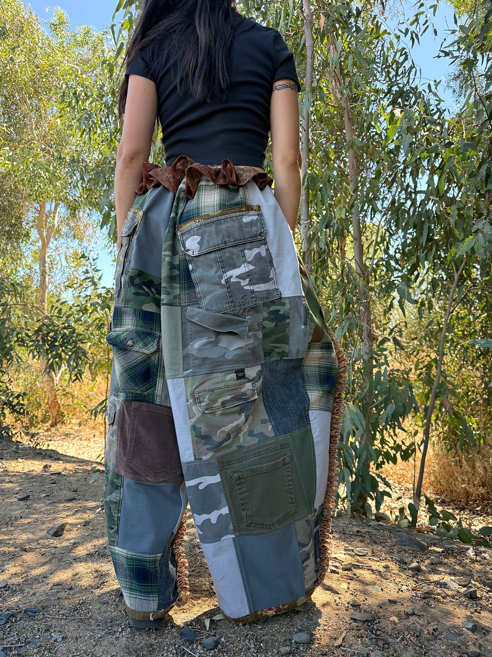 Thumbnail: Adjustable Waist Recycled Pants🪴S-3/4XL🌟
