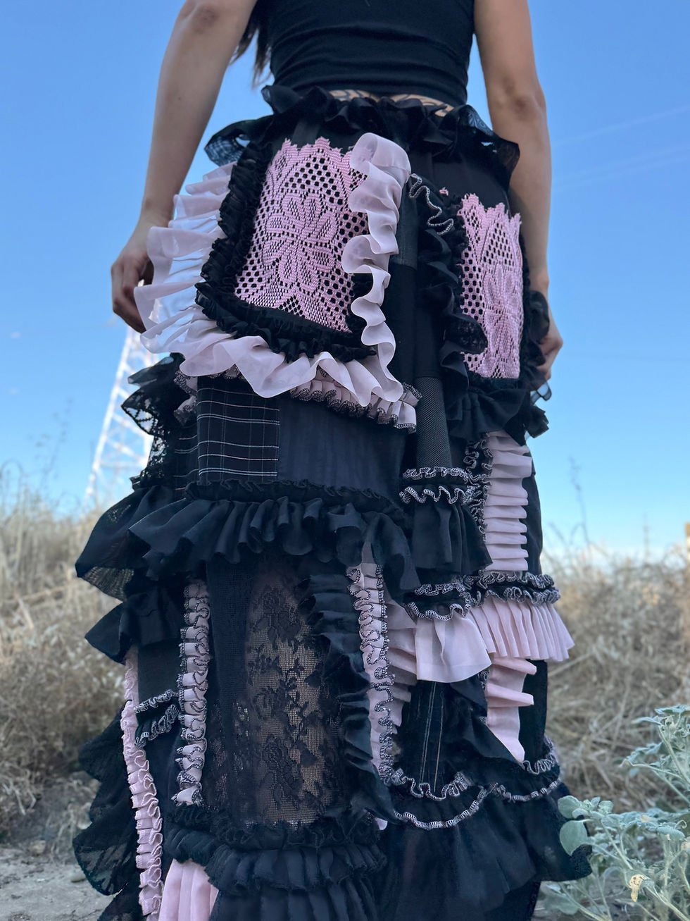 Thumbnail: Adjustable Waist Recycled Ruffles Pants✨S-3/4XL✨