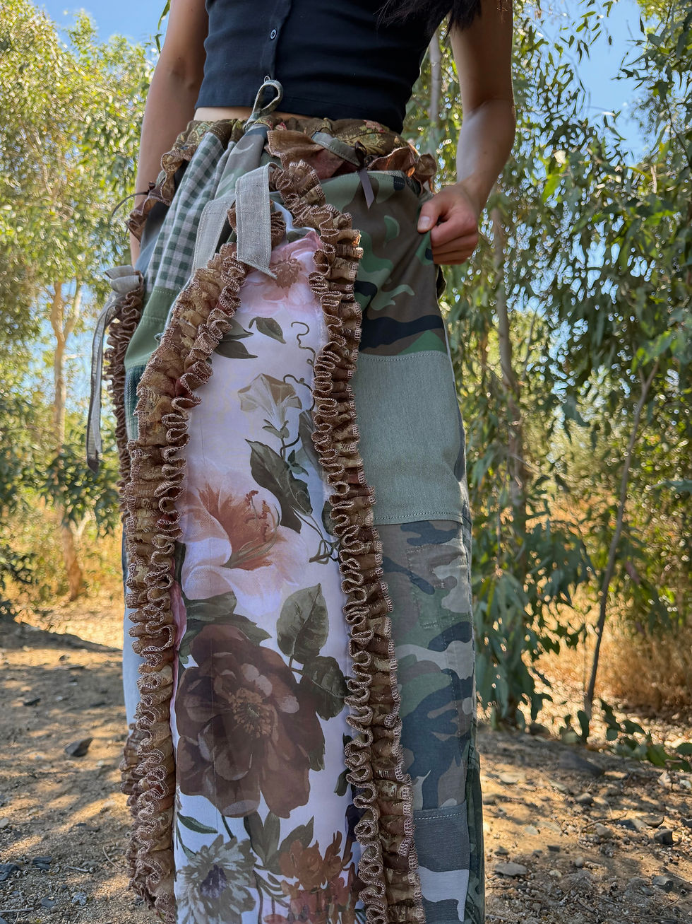 Thumbnail: Adjustable Waist Recycled Pants🪴S-3/4XL🌟