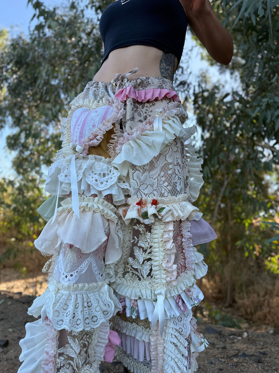 Thumbnail: Adjustable Waist Recycled Ruffle Pants✨XS-2XL✨