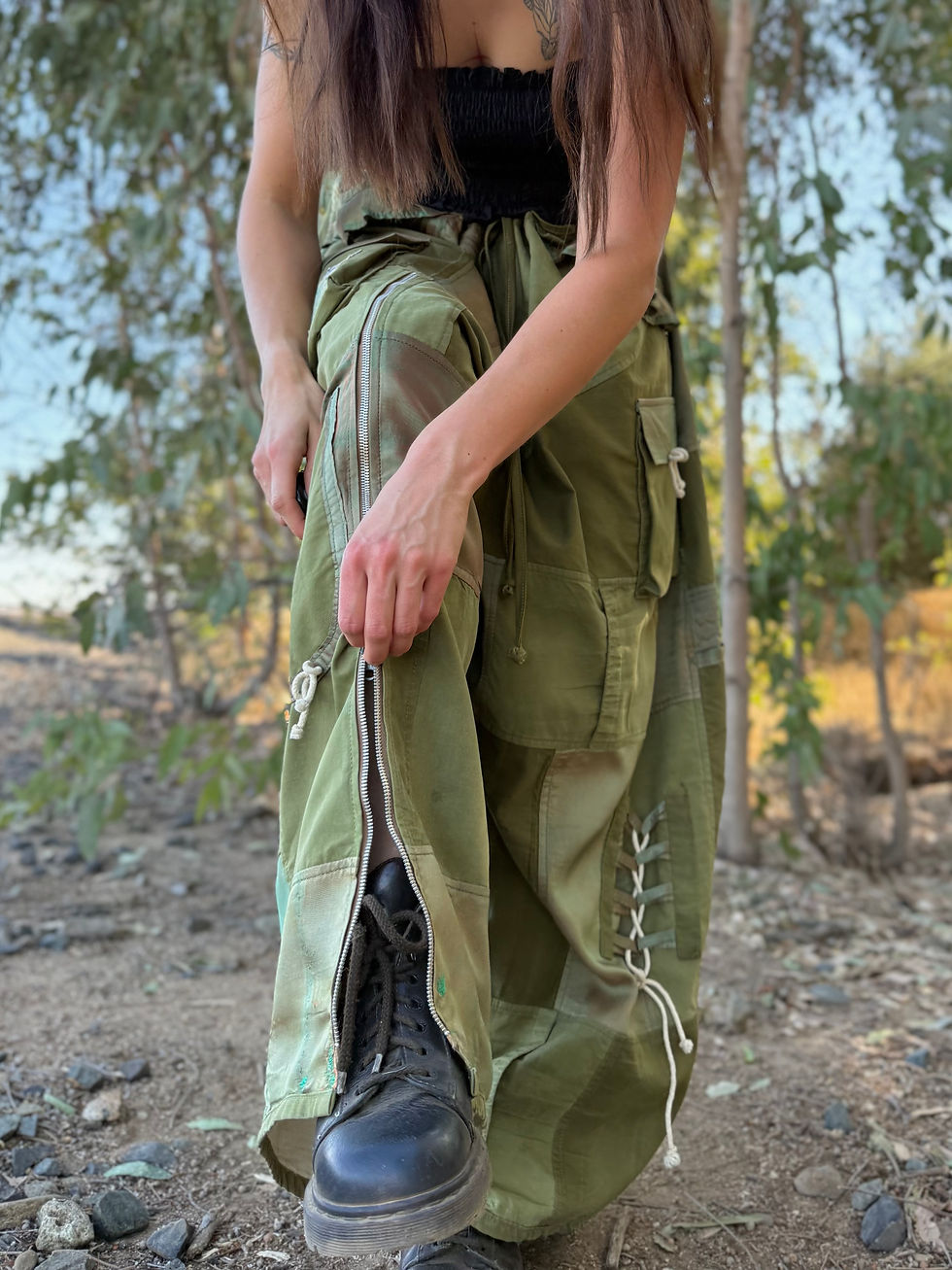 Miniaturbild:  Upcycled Pants From Vintage Sleeping Bag/ One of One/ S-3/4XL 🤎