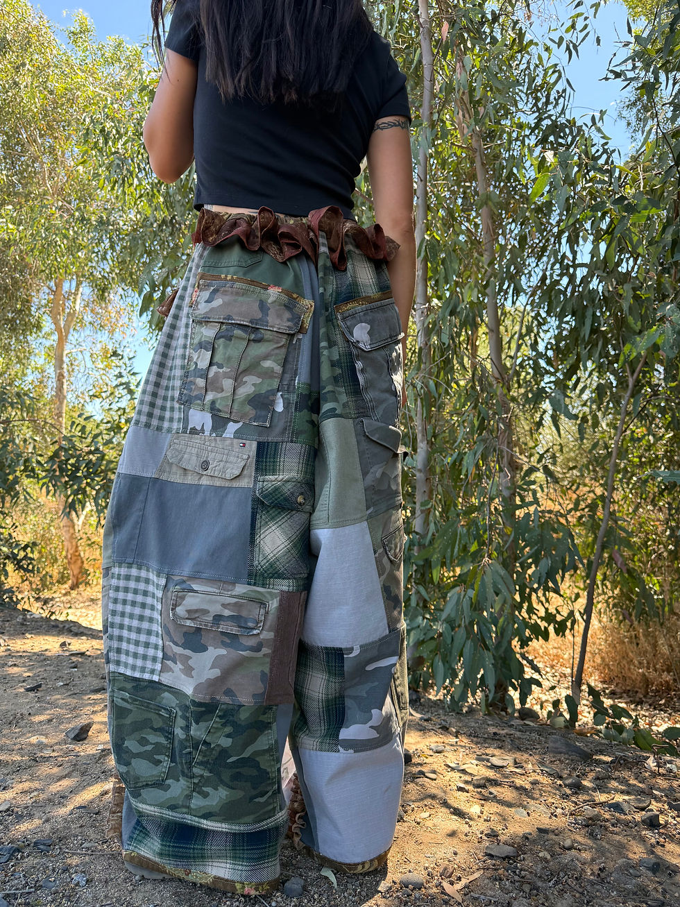 Thumbnail: Adjustable Waist Recycled Pants🪴S-3/4XL🌟