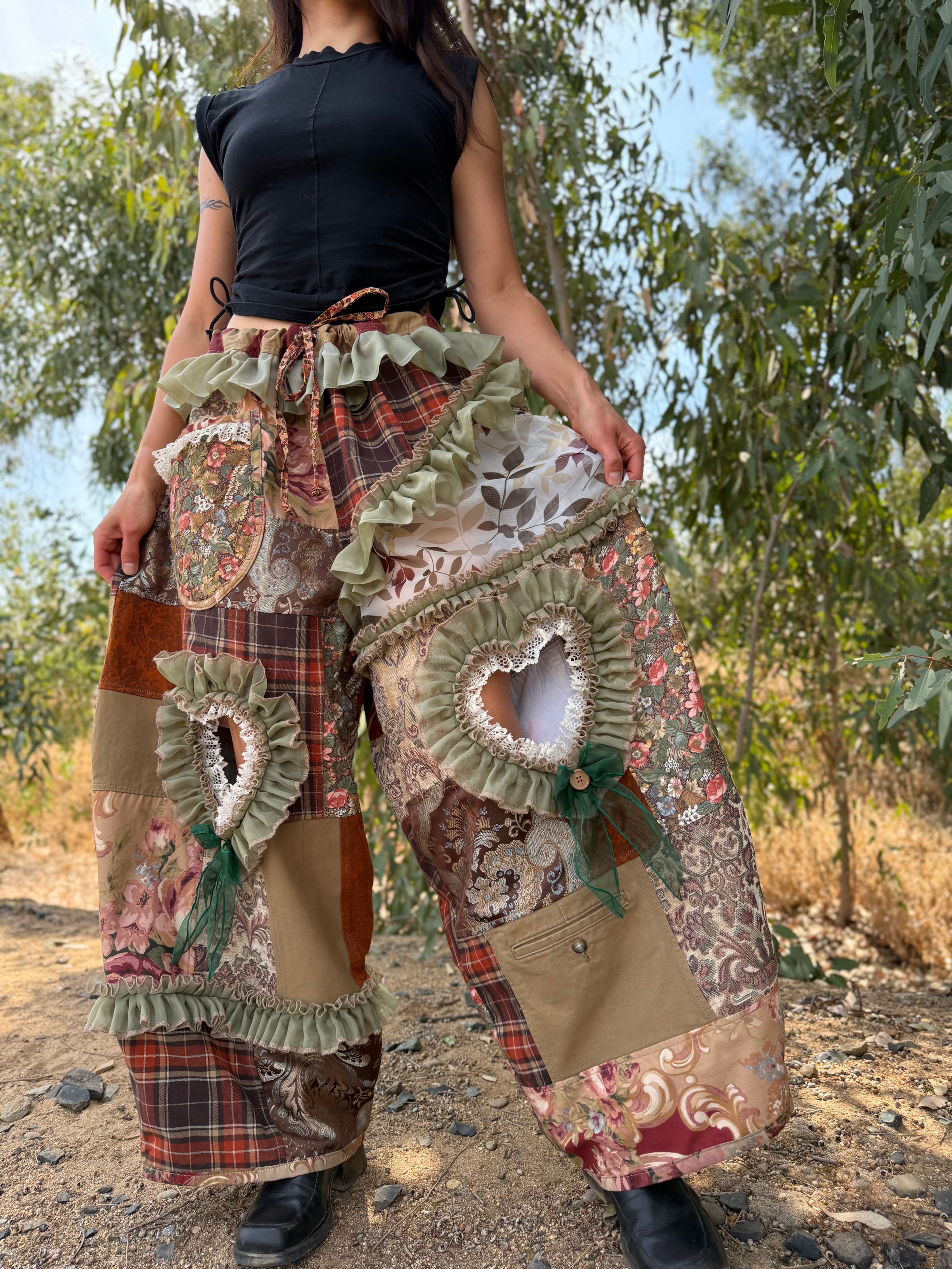 Upcycled Pants/ Adjustable Waist/ S-3/4XL🪄
