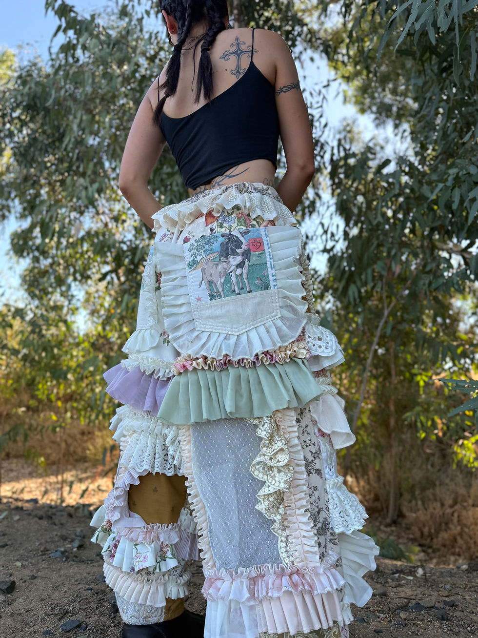 Thumbnail: Adjustable Waist Recycled Ruffle Pants✨XS-2XL✨