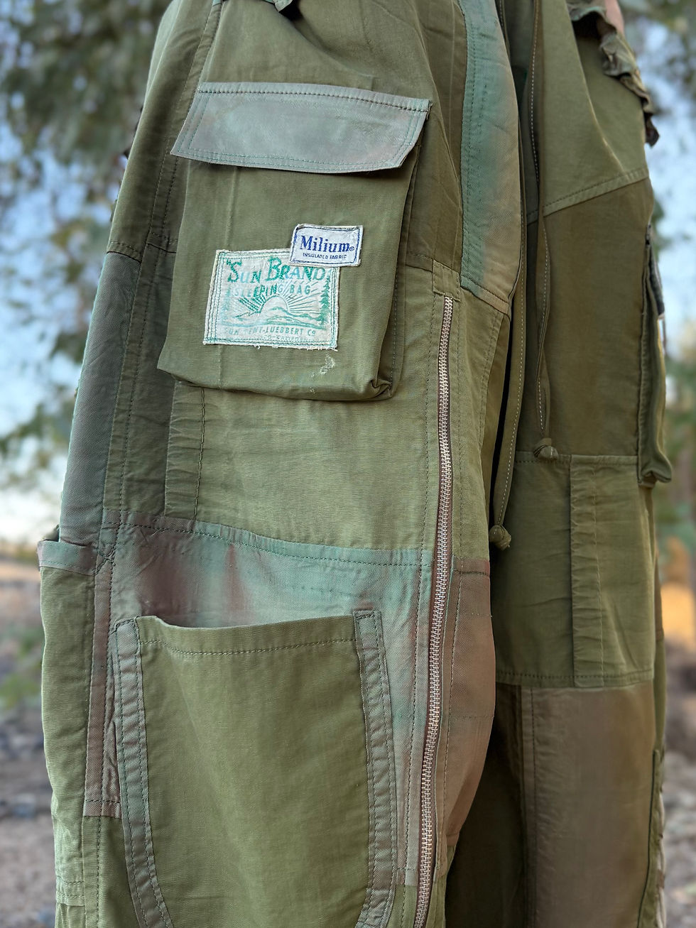 Miniatura:  Upcycled Pants From Vintage Sleeping Bag/ One of One/ S-3/4XL 🤎