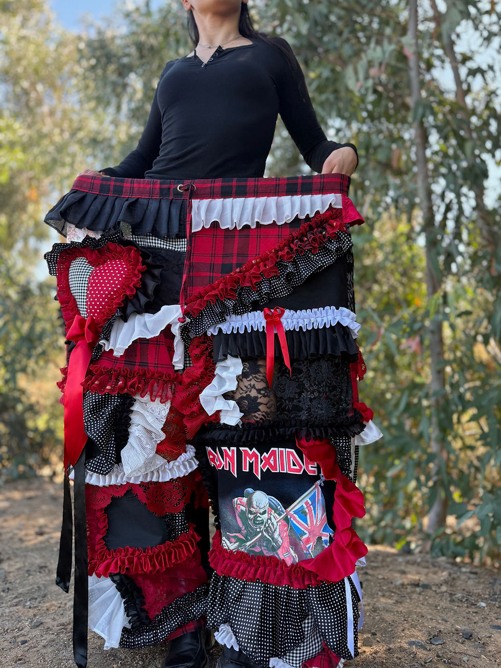 Miniatura: Adjustable Waist Recycled Ruffle Pants♥️S-3/4XL🌹 