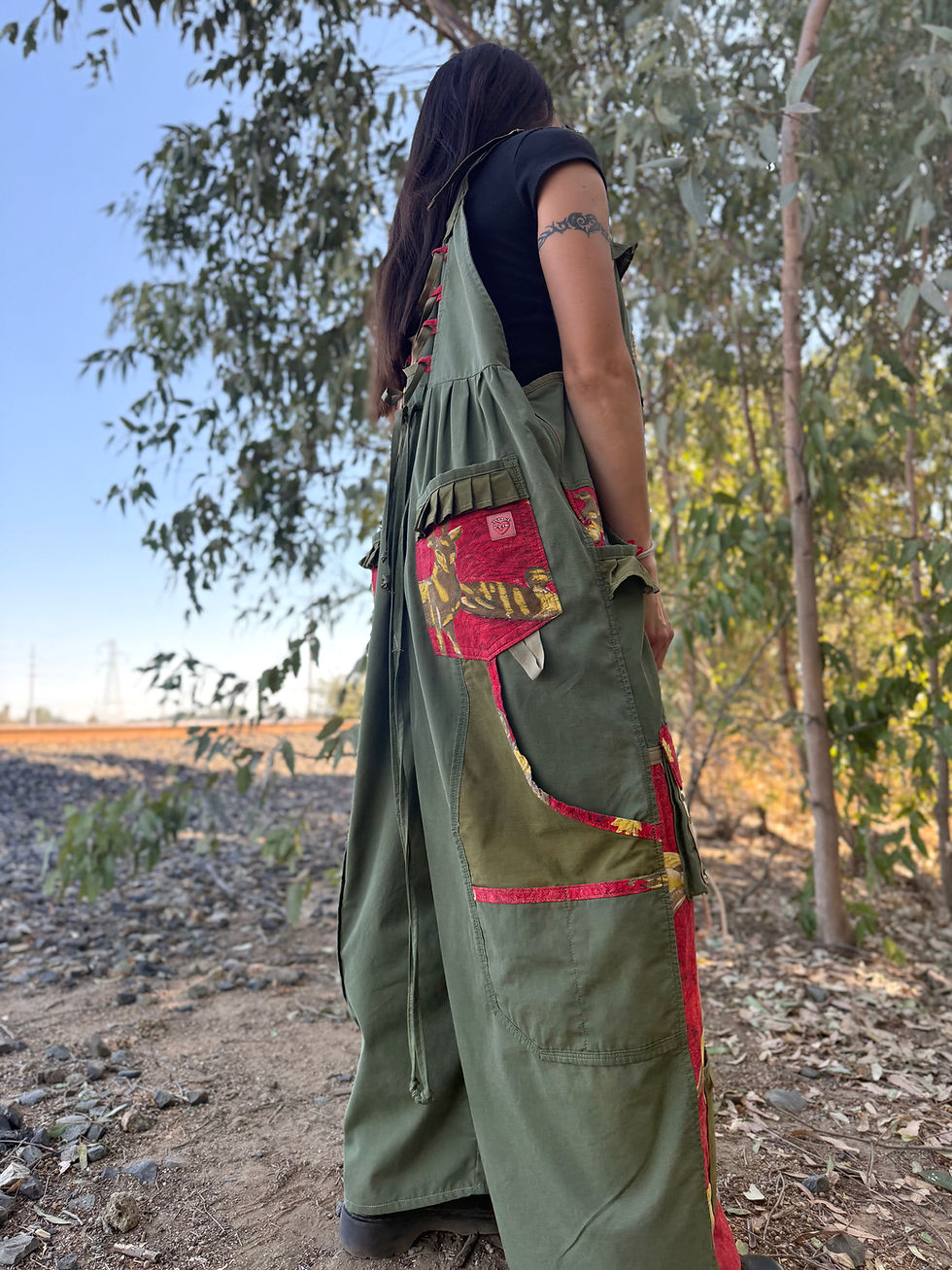 Miniature : Upcycled Jumpsuit From Vintage Sleeping Bag/ One of one/ S-3/4XL🤎