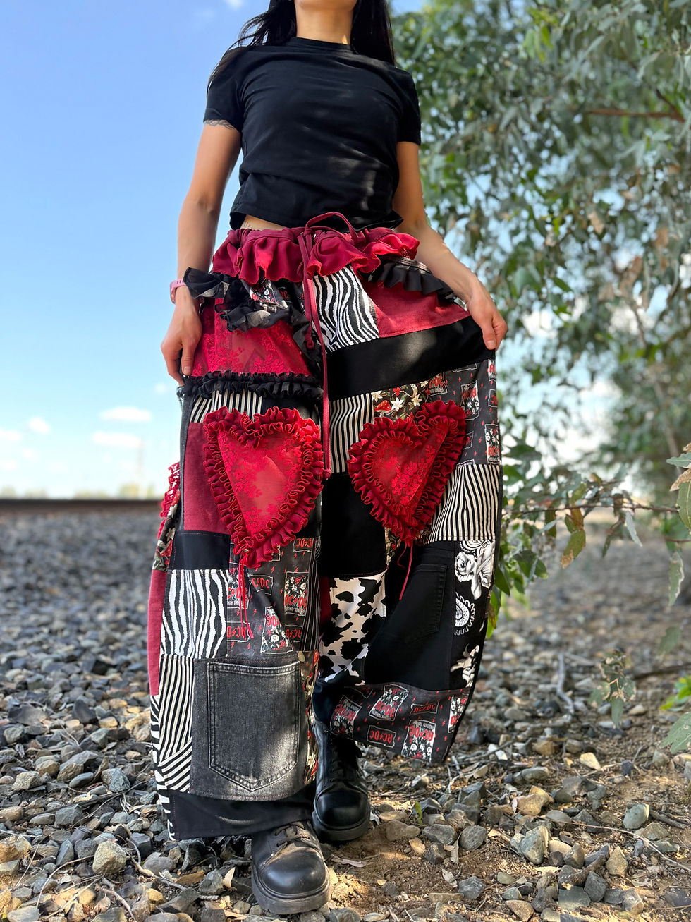 Thumbnail: Recycled pants/ S-4XL/one of one/ adjustable waist♥️