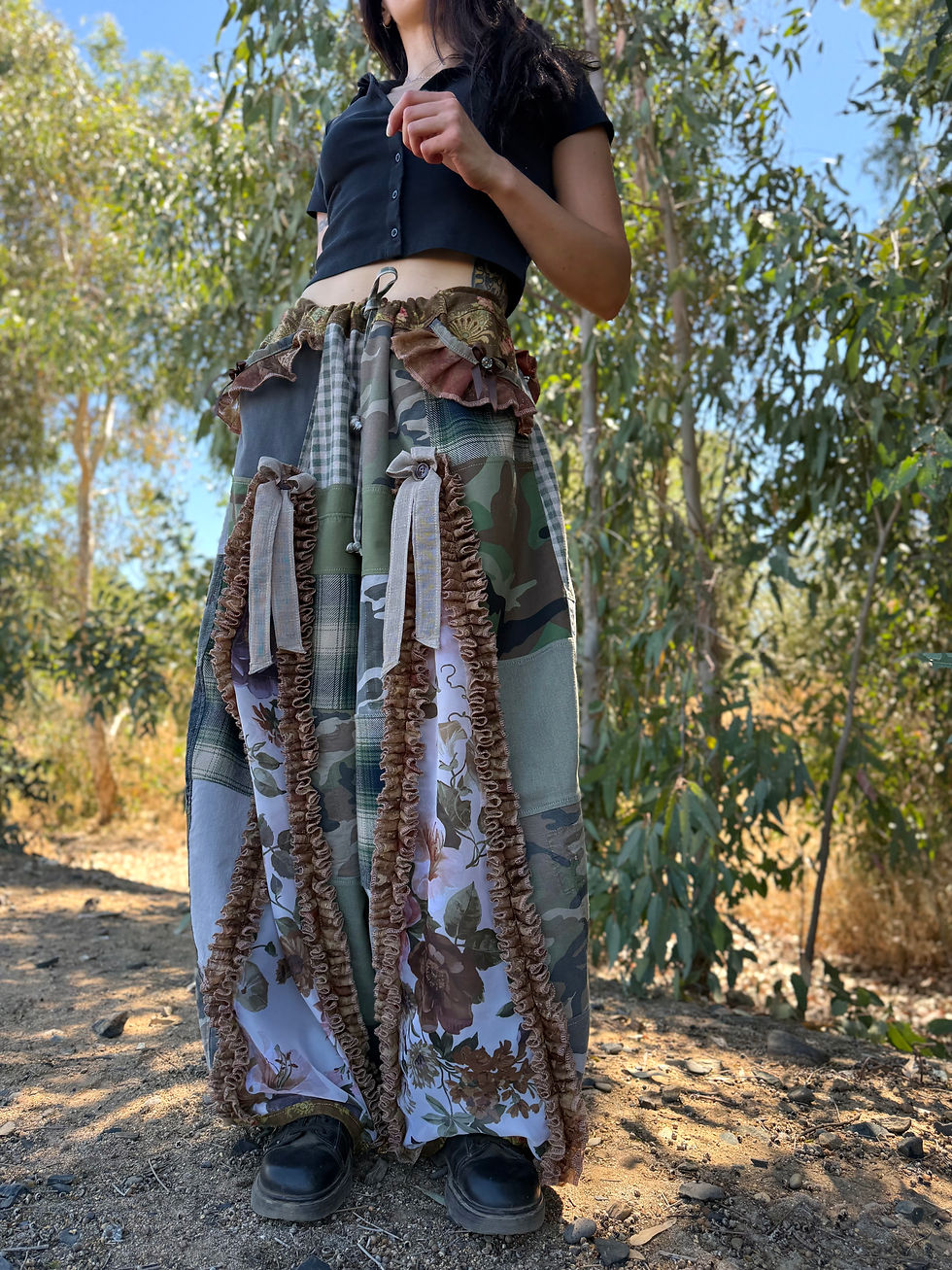 Thumbnail: Adjustable Waist Recycled Pants🪴S-3/4XL🌟