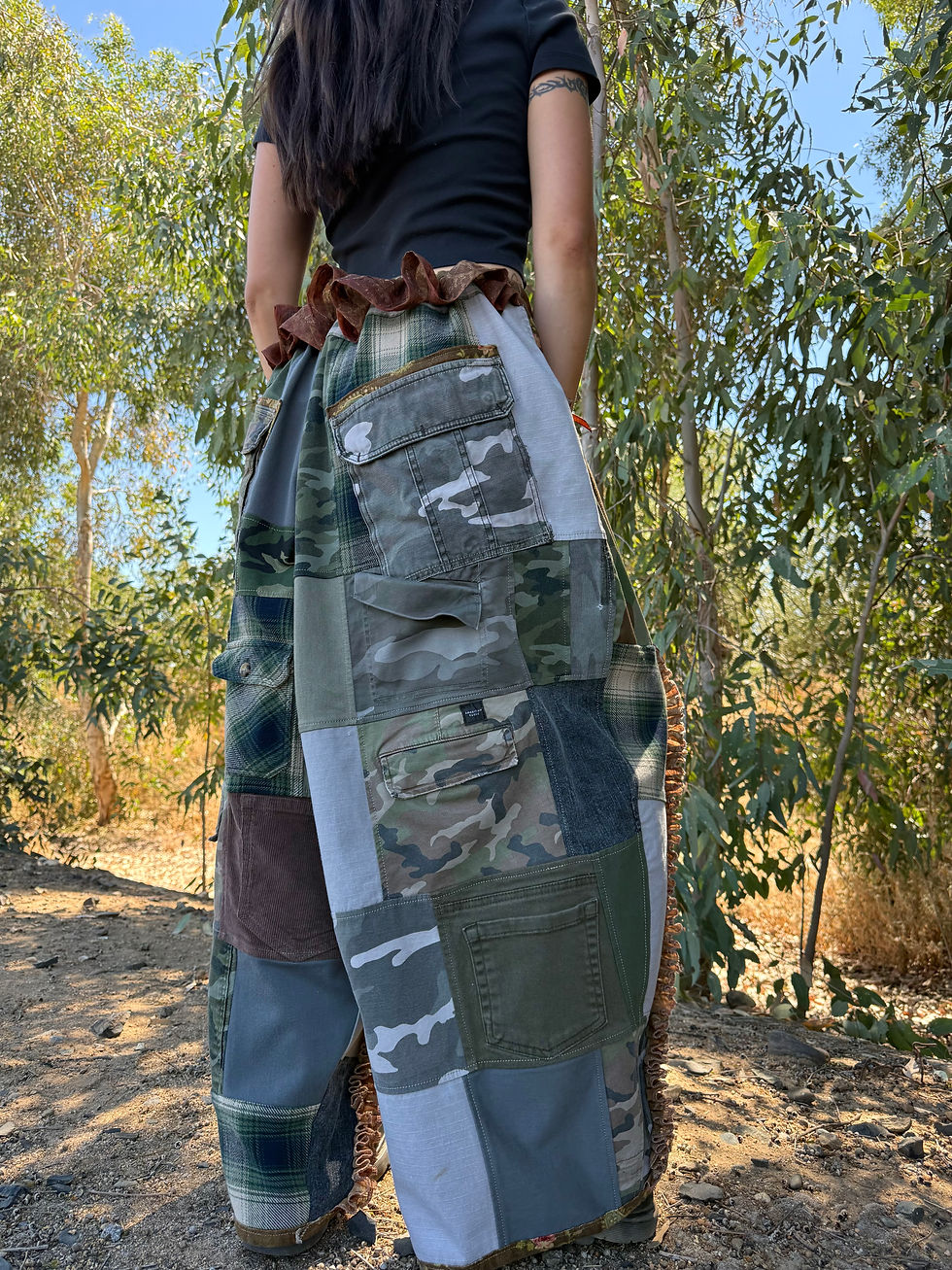 Thumbnail: Adjustable Waist Recycled Pants🪴S-3/4XL🌟