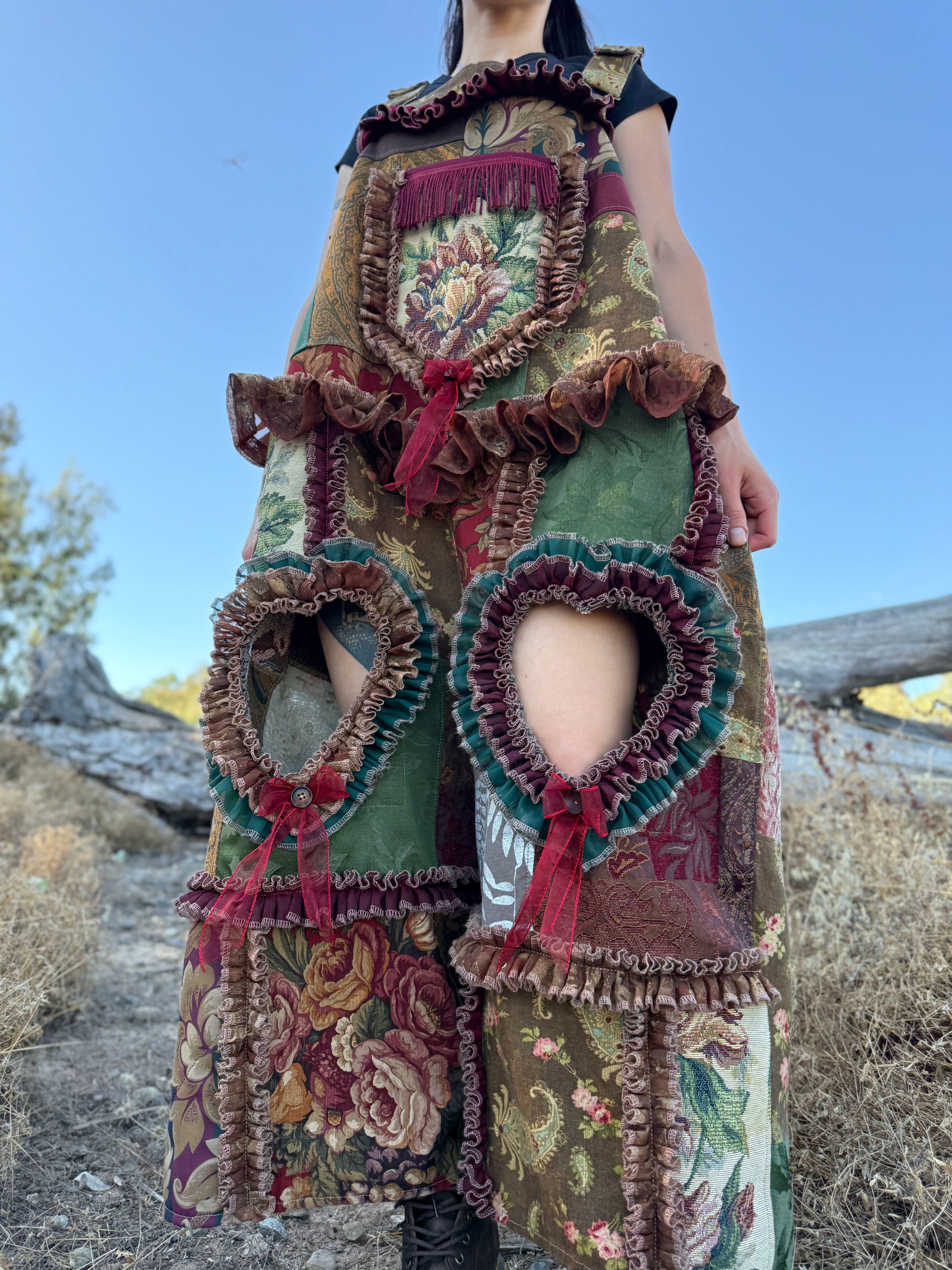 Upcycled jumpsuit/ one of one/ fits up XL-3/4XL⚜️
