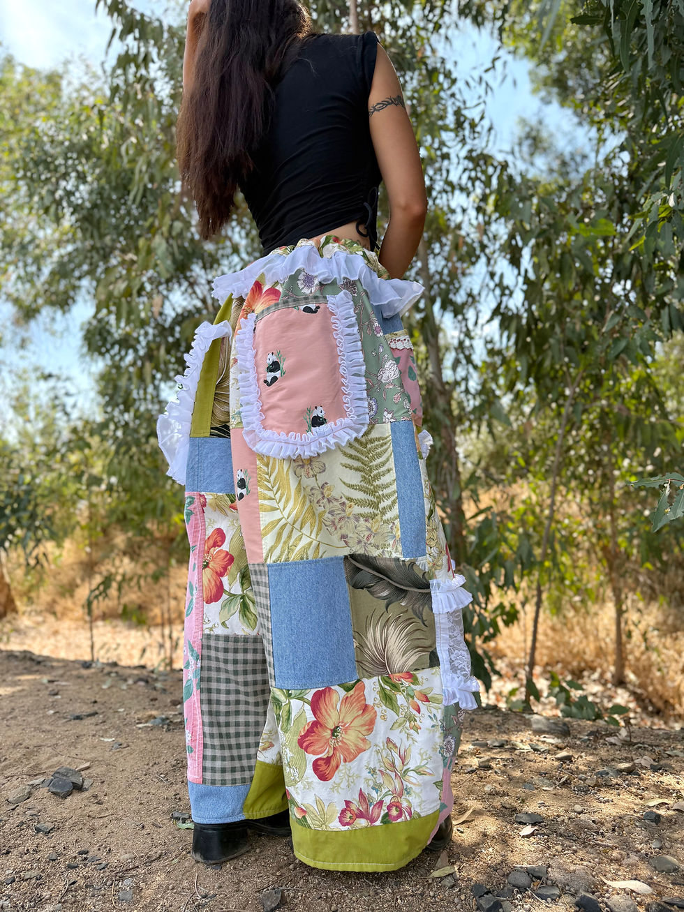 Thumbnail: Upcycled Pants/ Adjustable Waist/ S-3/4XL🌷