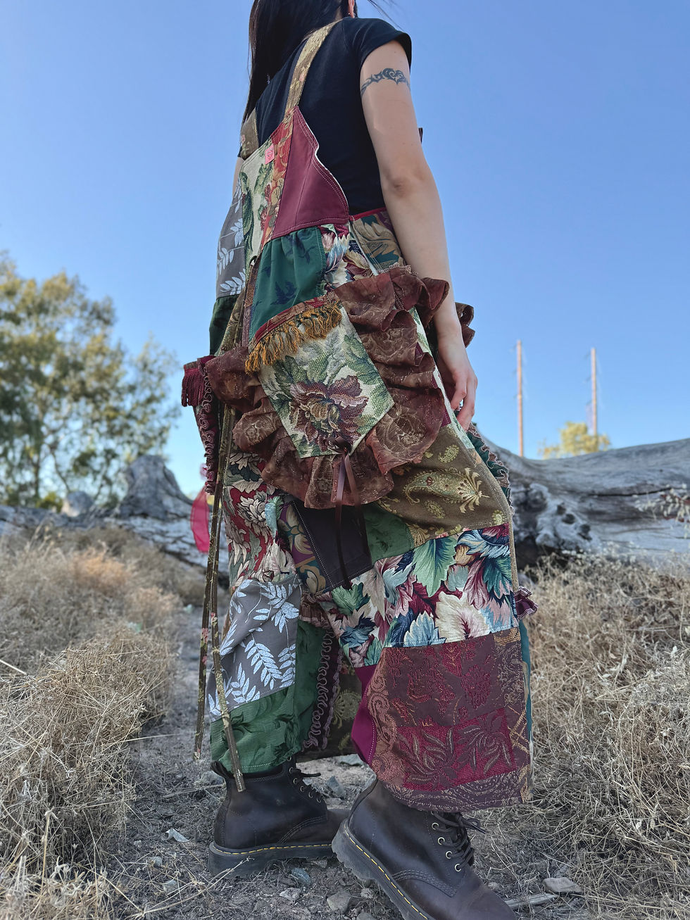 Thumbnail: Upcycled jumpsuit/ one of one/ fits up XL-3/4XL⚜️