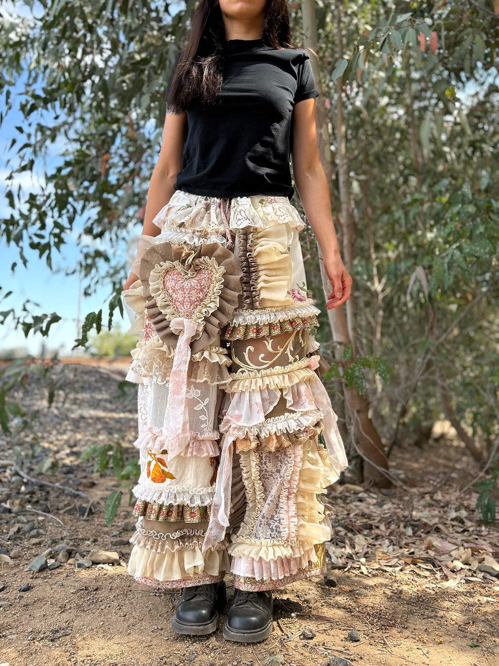 Miniaturbild: Adjustable Waist Recycled Ruffle Pants⚜️S-2XL⚜️
