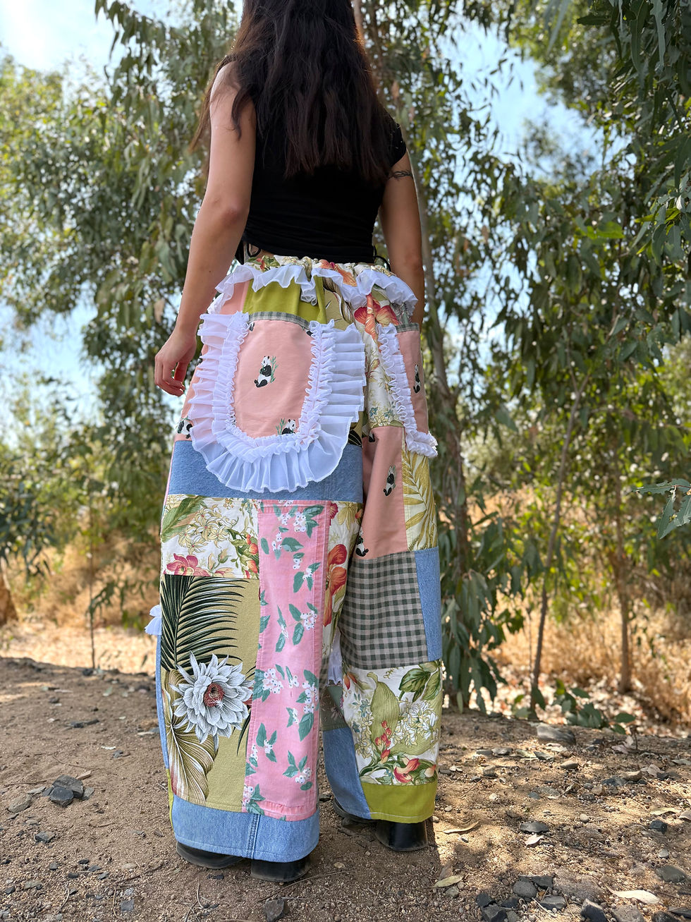 Thumbnail: Upcycled Pants/ Adjustable Waist/ S-3/4XL🌷