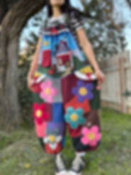 Upcycled jumpsuits/ XS-2XL 🌸
