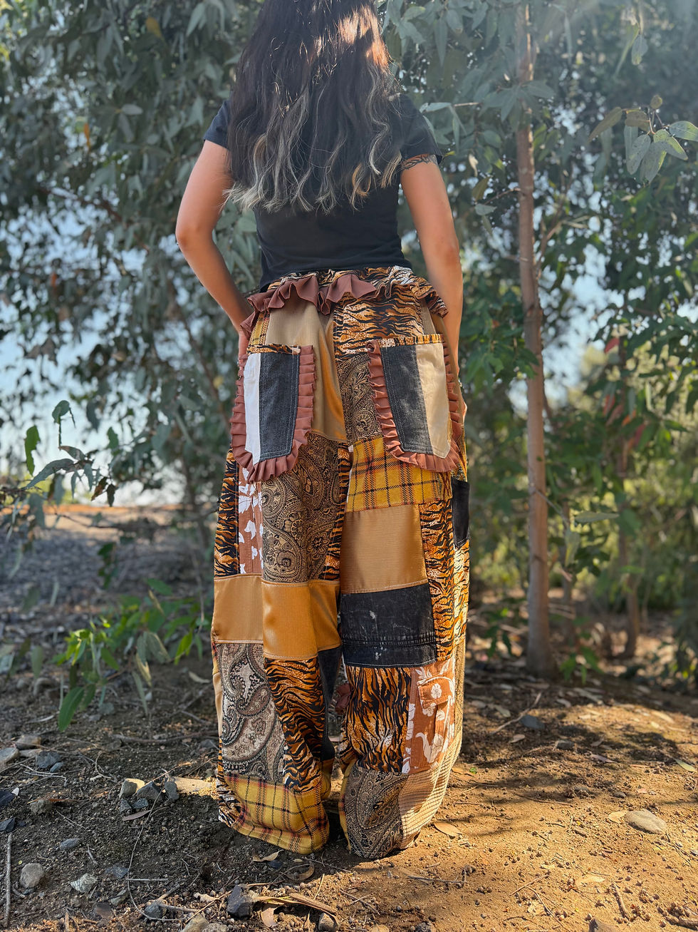 Миниатюра: Recycled pants/ S-4XL/ one of one 🐅🤎⚜️