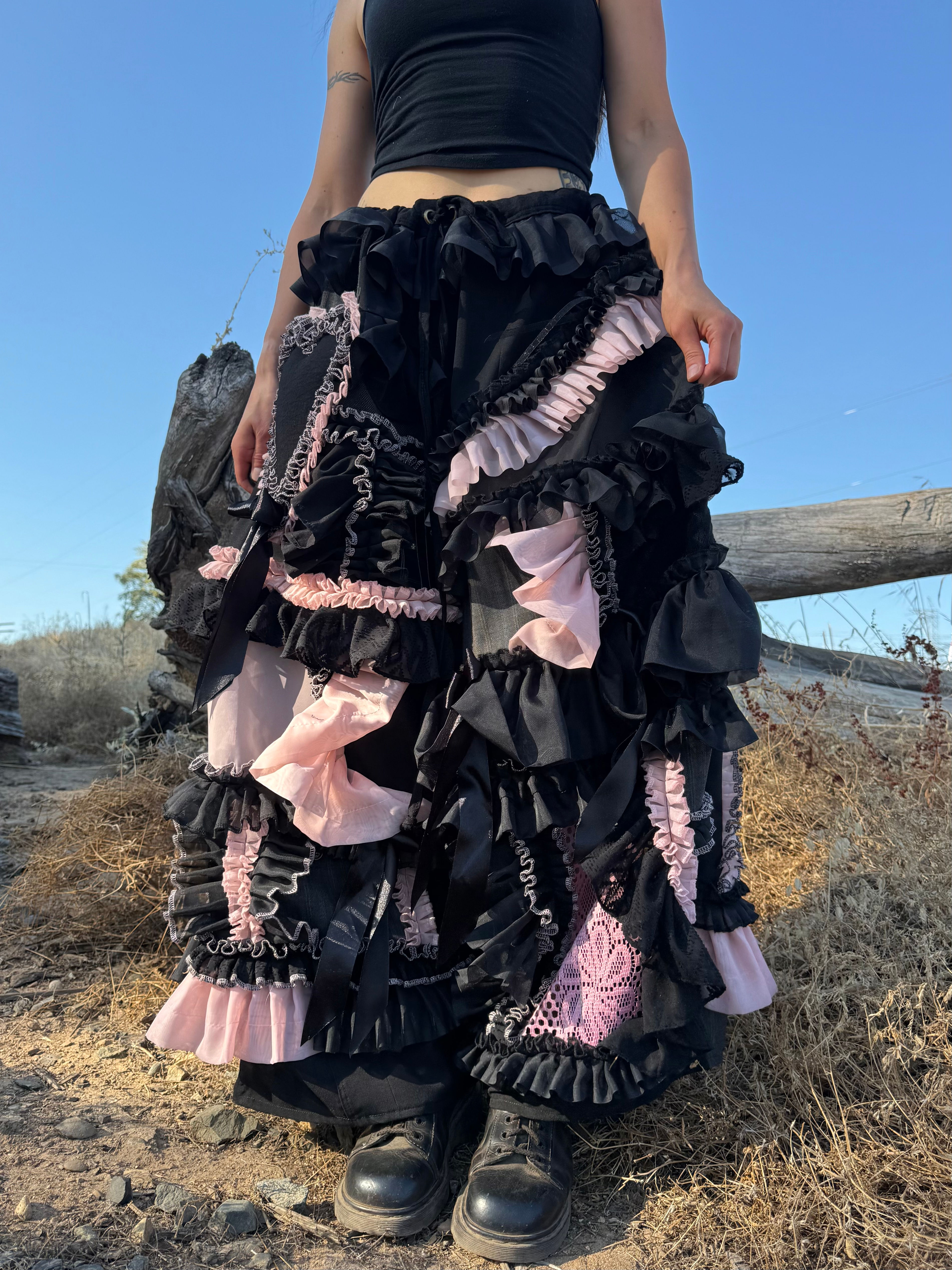 Adjustable Waist Recycled Ruffles Pants✨S-3/4XL✨
