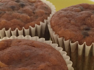 Chocolate Peanut Butter Banana Muffins