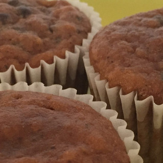 Chocolate Peanut Butter Banana Muffins
