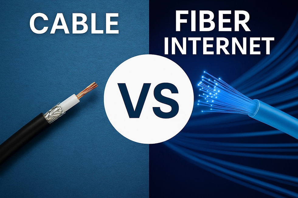 Cable vs. Fiber Internet