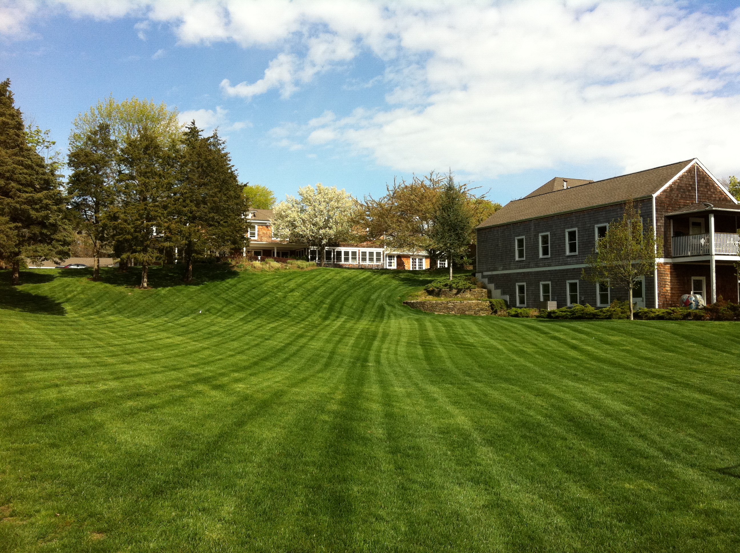 The SFAH Main Lawn & Activities Building