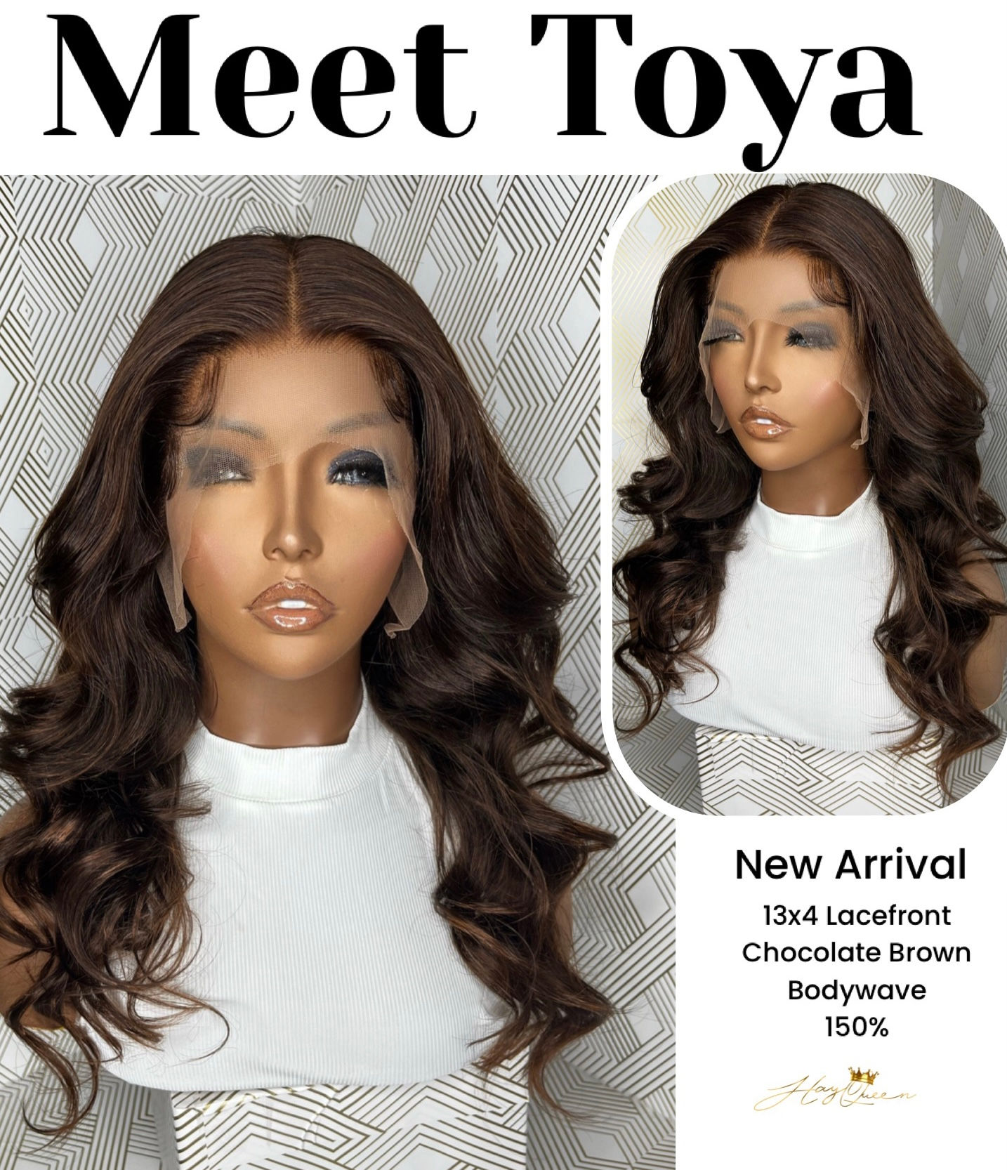 Toya Pre-plucked 13X4 Lace Front Virgin Human Hair
