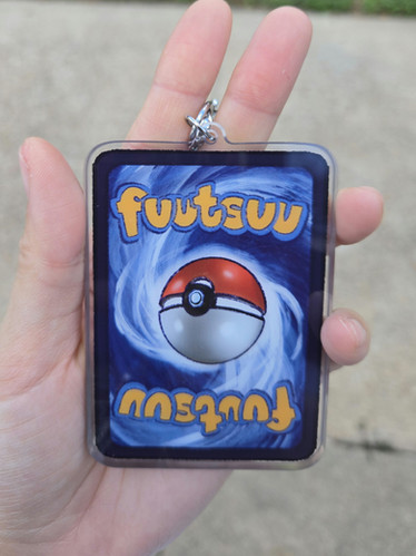 pokemon card keychain Keychains (101-151) 124. Jynx There are 18 different card display charms in total Charmander Pokemon Key Holder Charmander