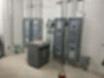 Electrical fuse boxes installed in the new gym addition at Paw Paw Public Schools.