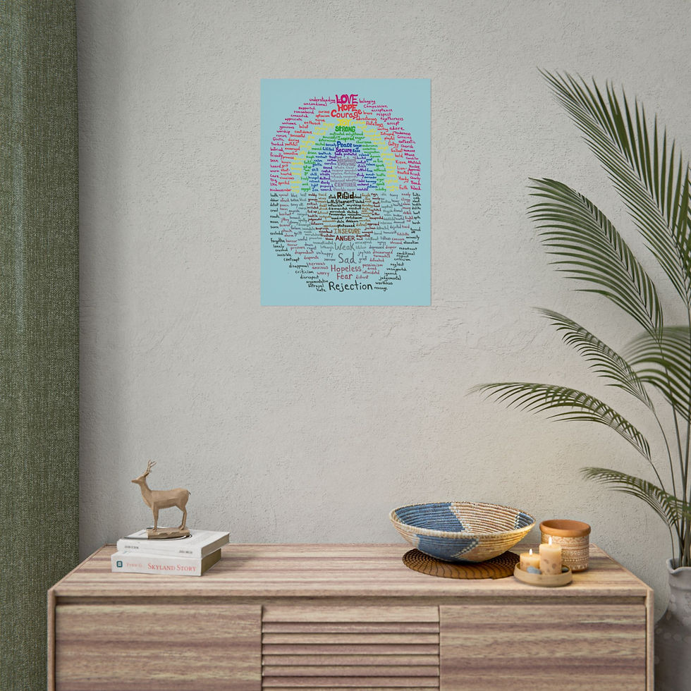 Thumbnail: Emotional Vibes Poster- Counseling and Wellness Art