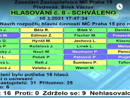 Zachránili jsme rozpočet Prahy 15
