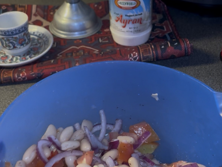 Piyaz Fasulye Salata (White Bean Salad) 🥗🫘🍅🍋