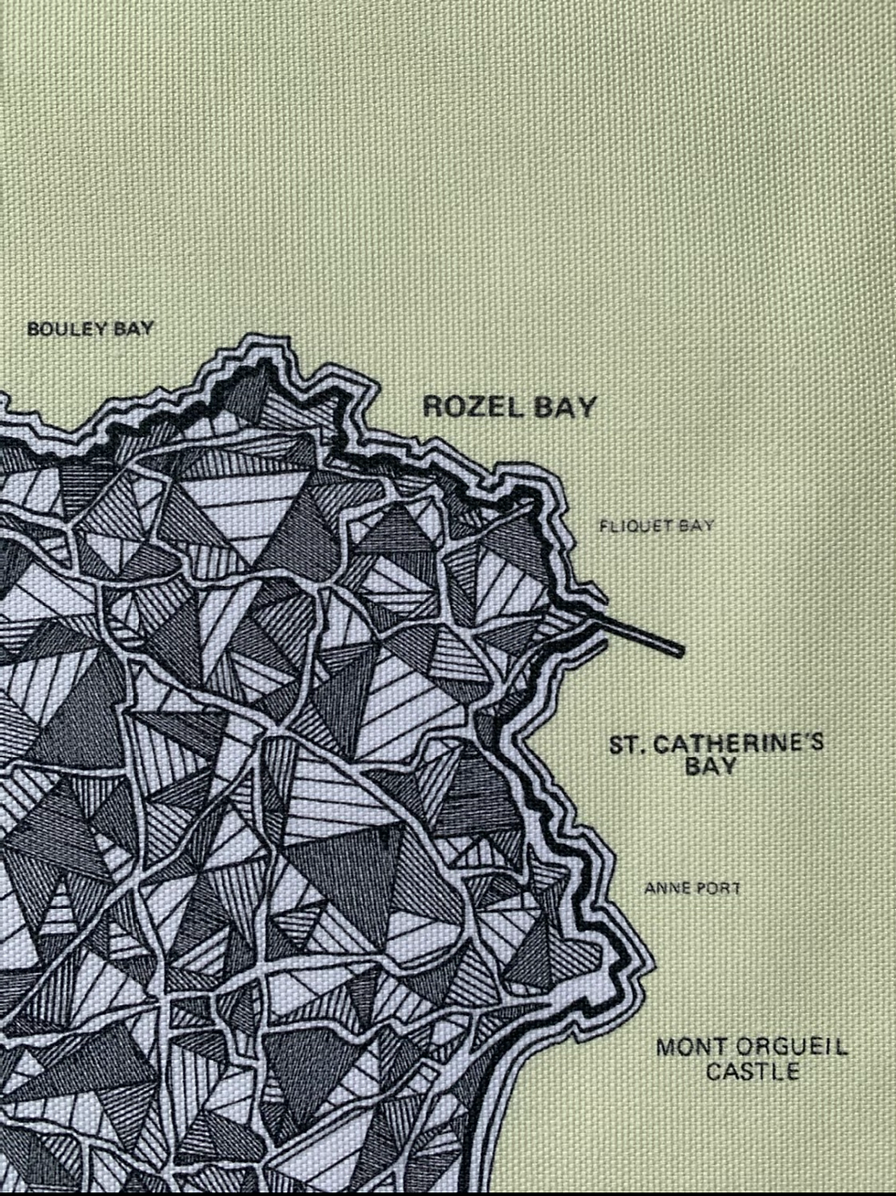 Thumbnail: Jersey Map - Tea Towel