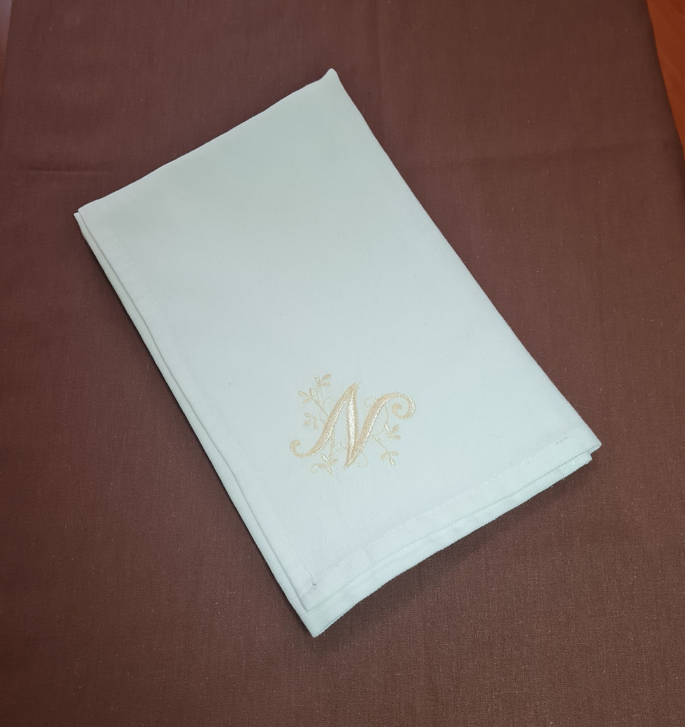 Miniature : Serviette de table personnalisée/brodée