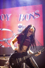 Destroy Boys opening set at History in Toronto during Rise Against tour