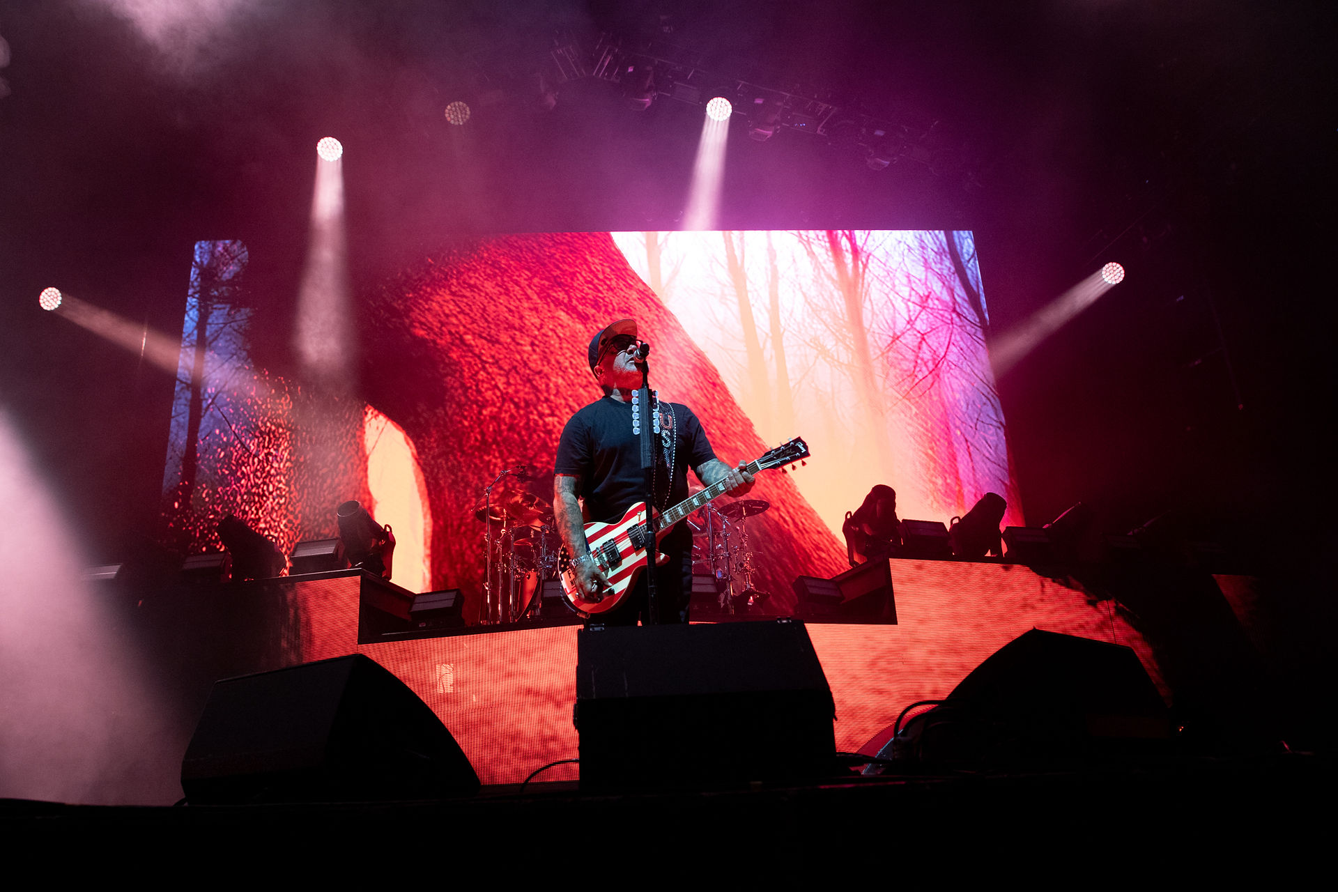 Staind in concert in Raleigh, NC on September 21, 2024