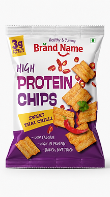Center seal pouch for snacks and namkeen packaging