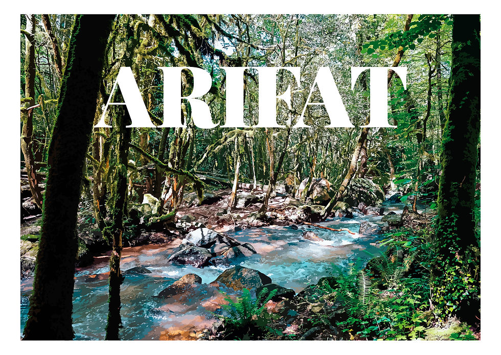 Arifat - sous la passerelle | Format A6 | Papier 300g