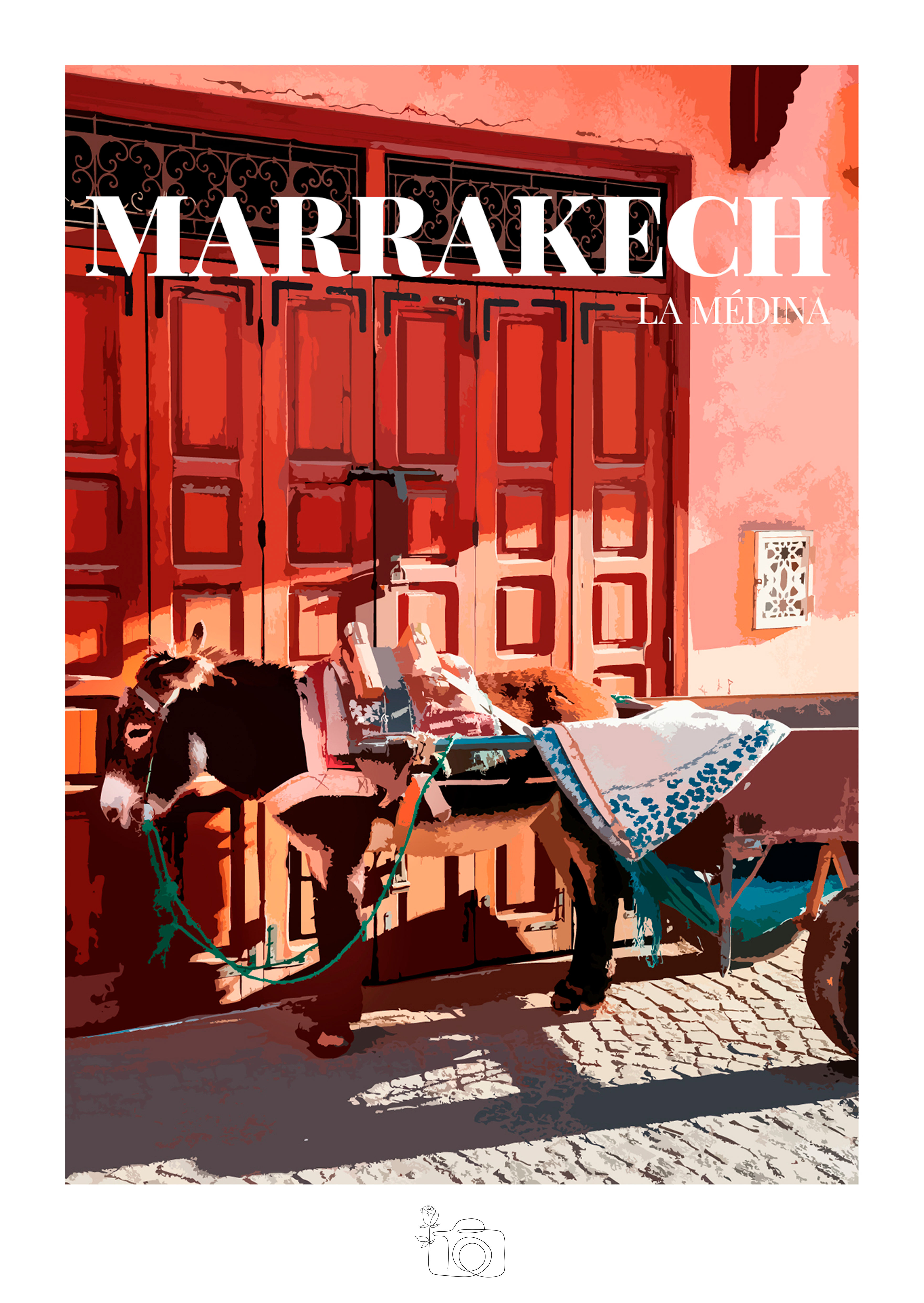 Marrakech - La Médina | Format A6 | Papier 300 g