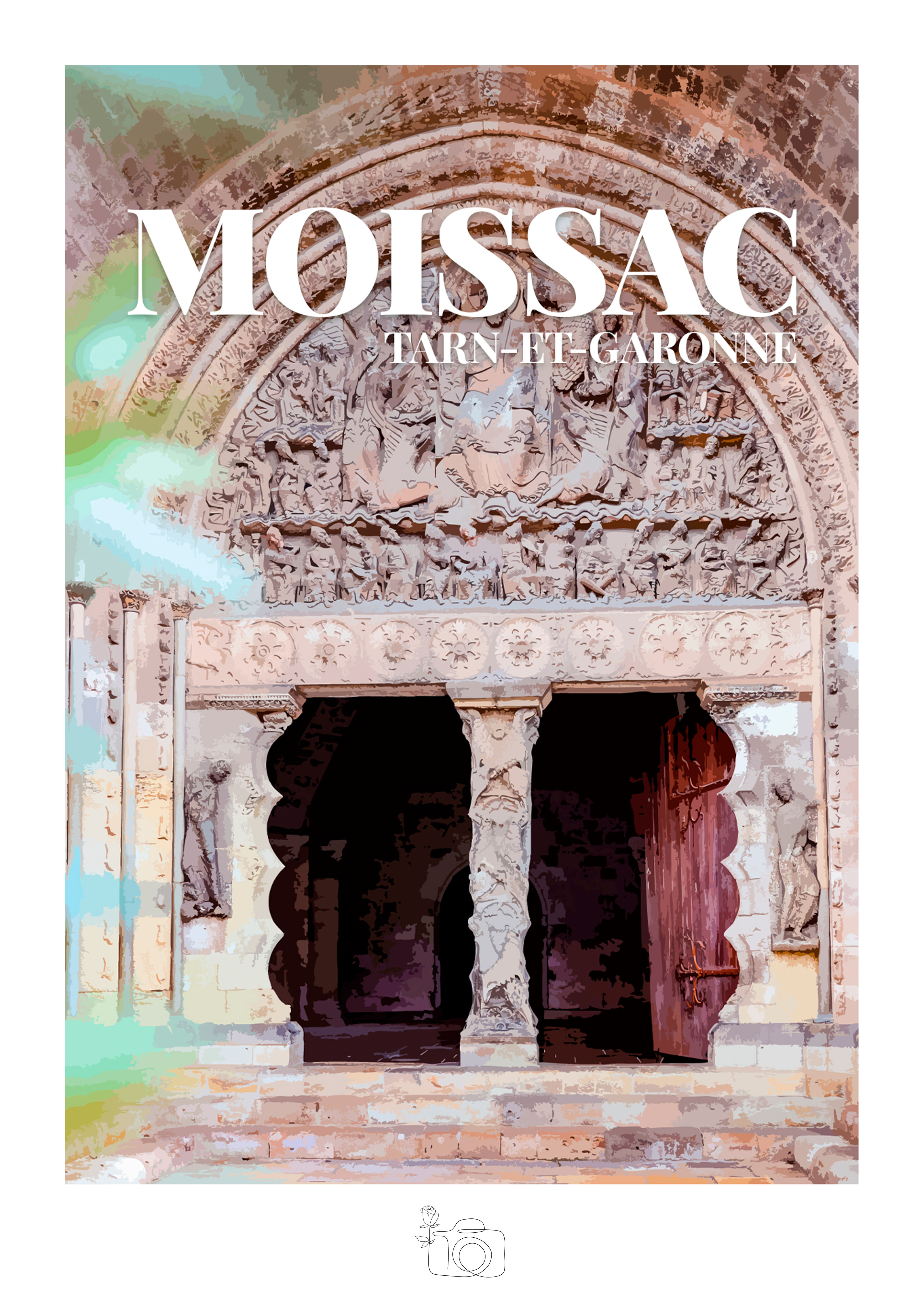 Moissac - Tarn et Garonne | Format A6 | Papier 300 g
