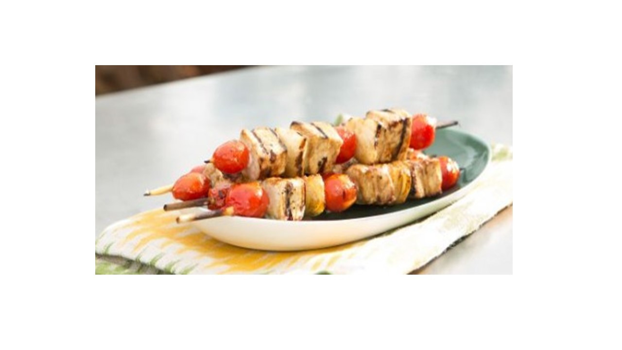 Swordfish Kabobs with Balsamic Glaze
