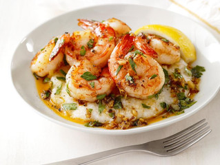 Lemon-Garlic Shrimp and Grits
