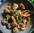 Chorizo and Littleneck Clams in Red Pepper Broth