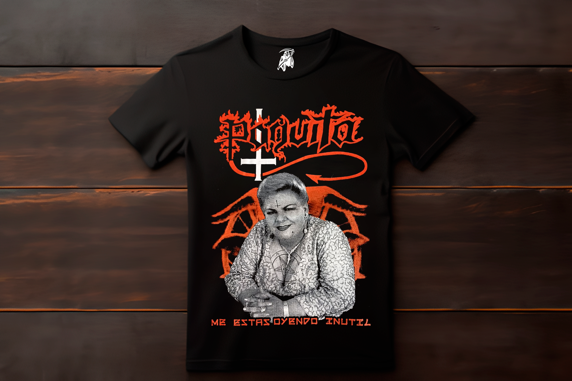 Playera Possessed x Paquita la del Barrio