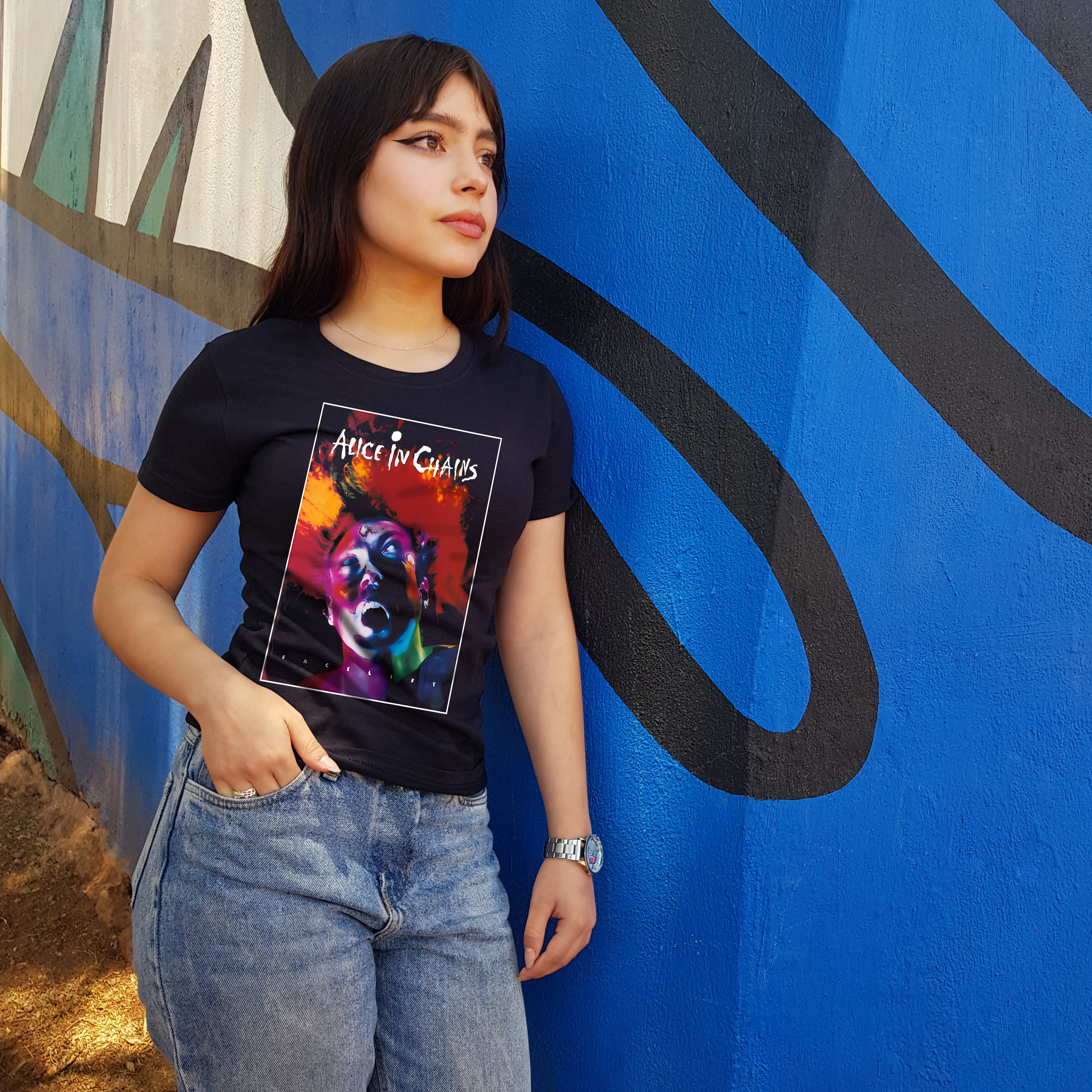 Playera Alice In Chains (Facelift) "Dama"