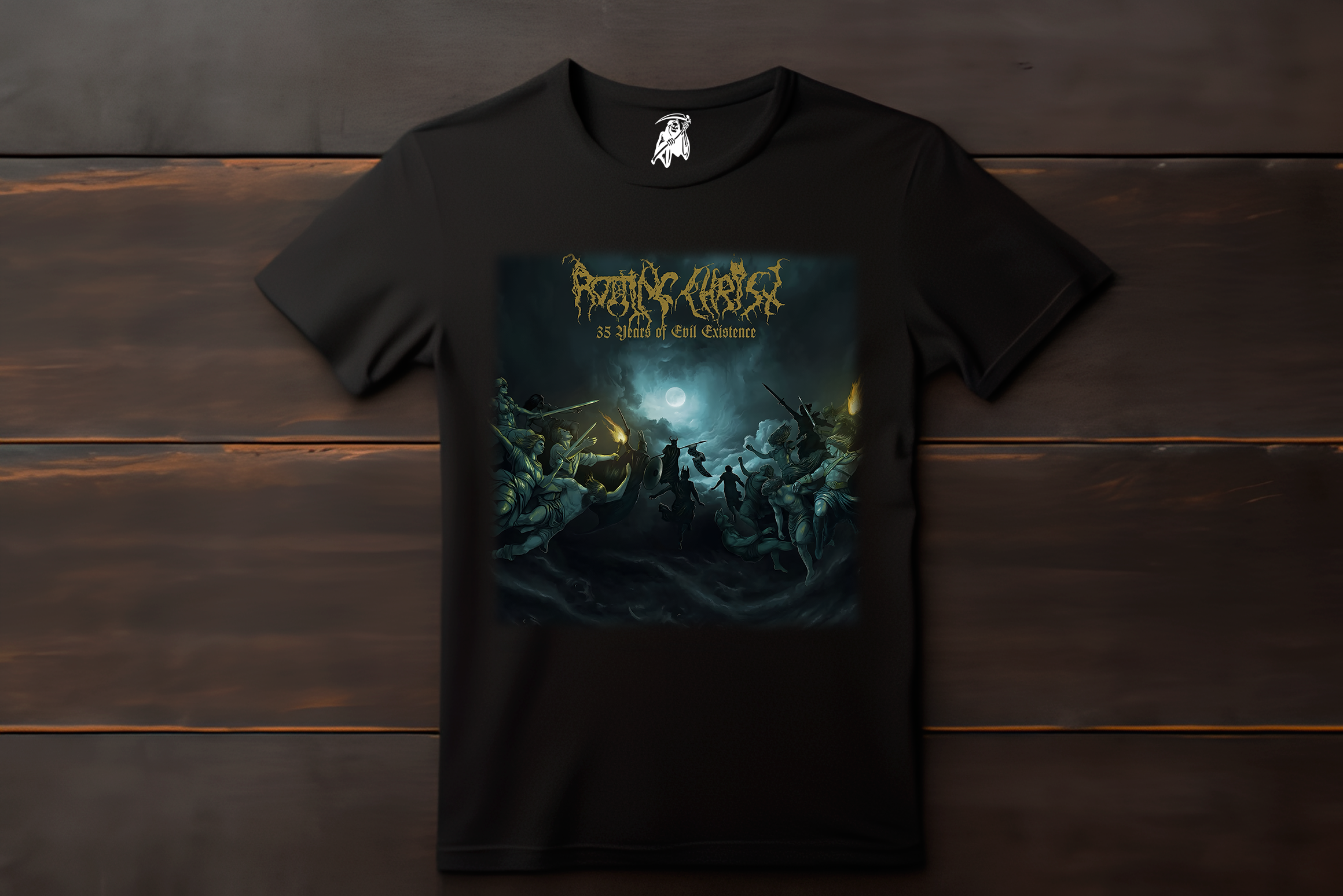 Playera Rotting Christ (35 Years Of Evil Existence)