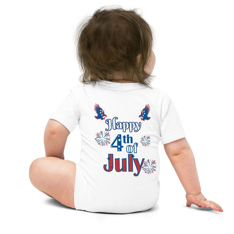 Thumbnail: I Am America Baby short sleeve one piece