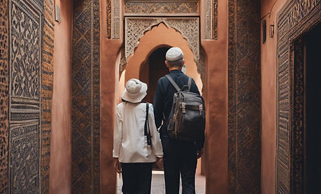 A jewish couple traveling in Marrakesh_e