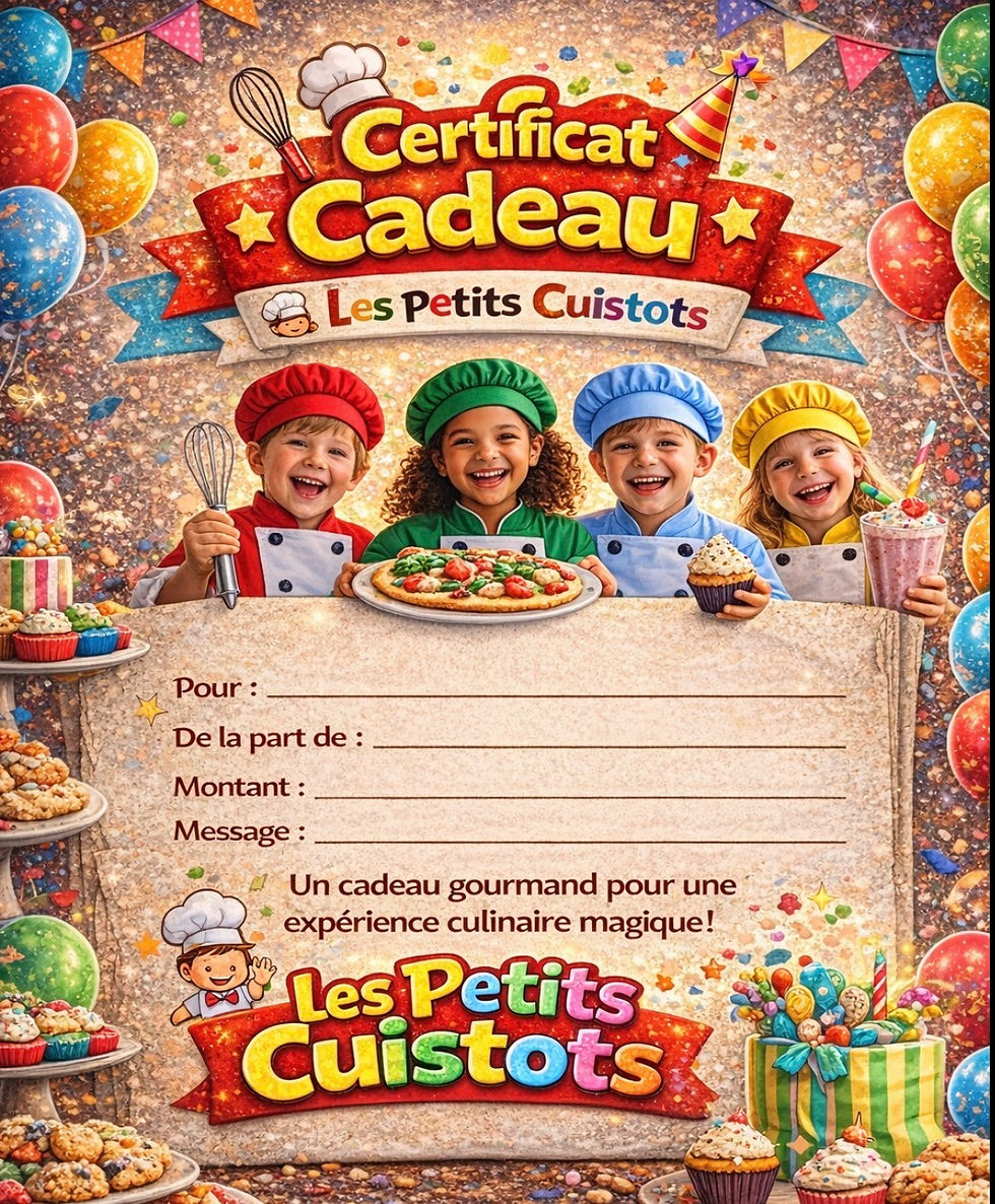 Certificat cadeaux 