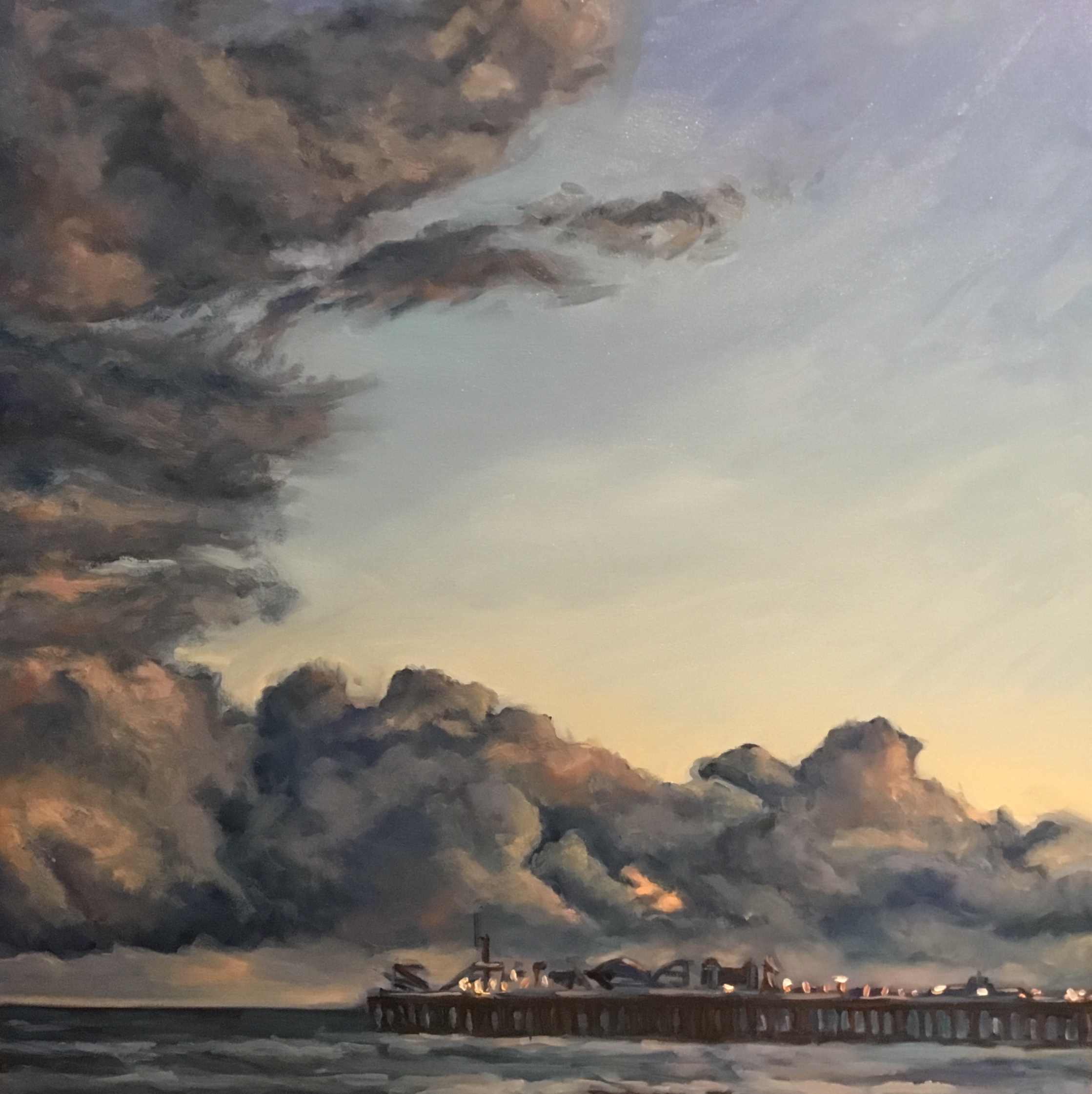 Storm clouds over the Pier